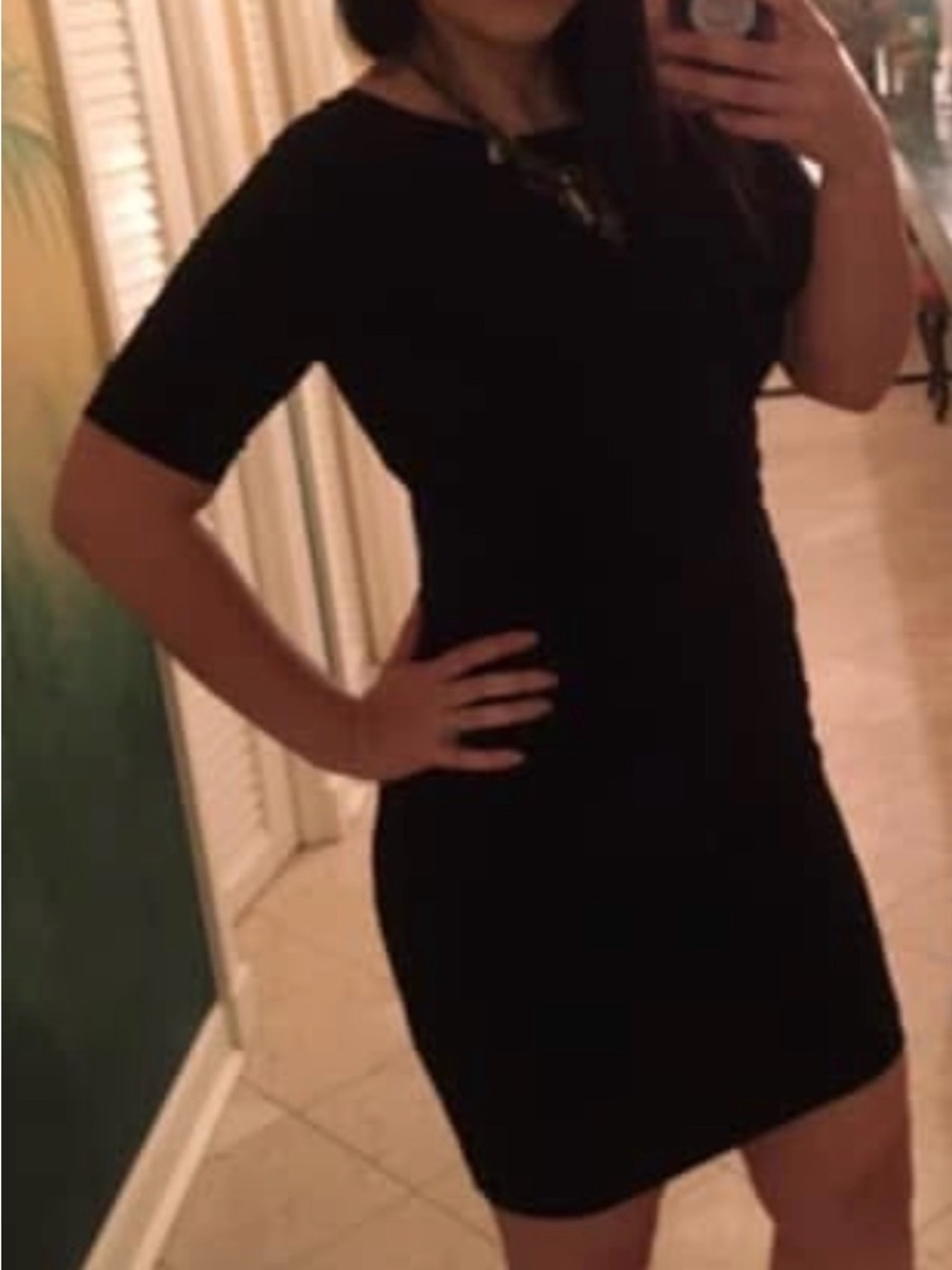 Black midi Vince Camuto dress - Picture 4 of 4
